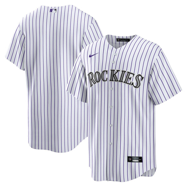Colorado Rockies Nike White Home Blank Replica Jersey
