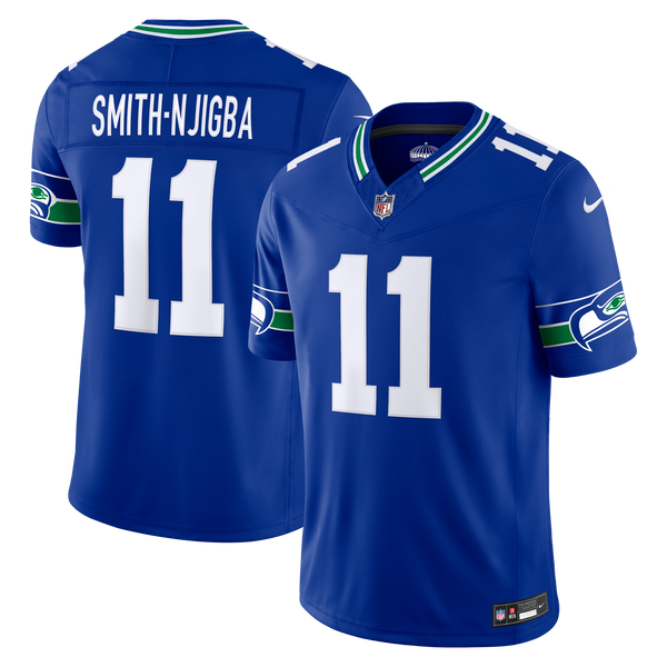 Seattle Seahawks Jaxon Smith-Njigba Nike Royal Alternate Vapor F.U.S.E. Stitched Limited Jersey