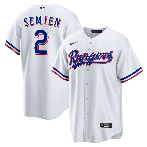 Texas Rangers Marcus Semien Nike White Home Replica Player Jersey
