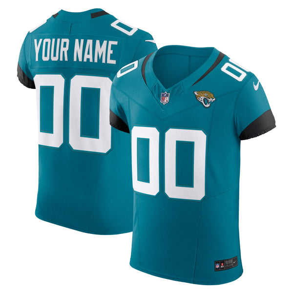 Jacksonville Jaguars Nike Teal Vapor F.U.S.E. Elite Custom Jersey