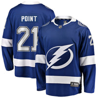 Tampa Bay Lightning Brayden Point Fanatics Blue Breakaway Jersey