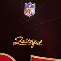 San Francisco 49ers The Faithful Nike Black 2025 Rivalries Collection Stitched Limited Jersey