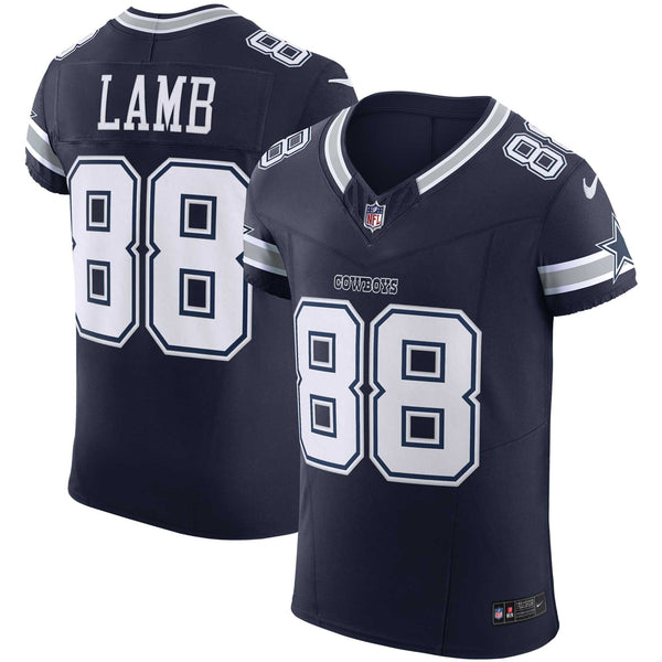 Dallas Cowboys CeeDee Lamb Nike Navy Team Vapor F.U.S.E. Elite Jersey