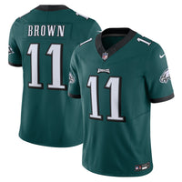Philadelphia Eagles A.J. Brown Nike Green Vapor F.U.S.E. Limited Jersey