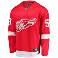 Detroit Red Wings Emmitt Finnie Fanatics Red Home Breakaway Jersey