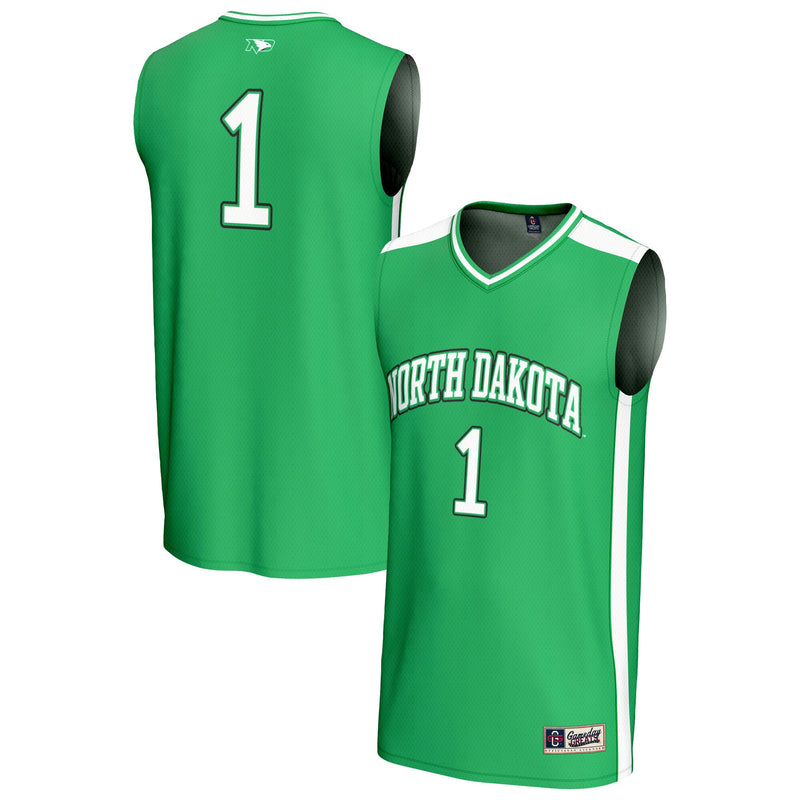 #1 North Dakota GameDay Greats Lightweight Basketball Fashion Jersey - Kelly Green