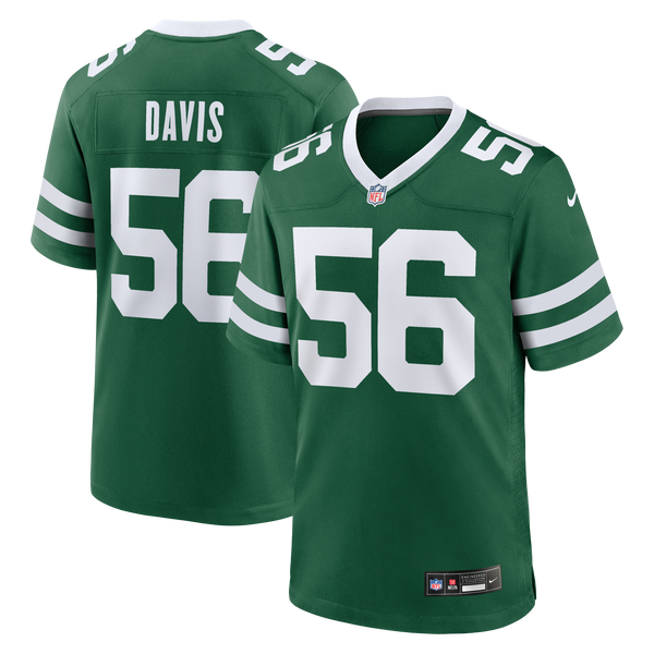 New York Jets Demario Davis Nike Legacy Green Team Game Jersey