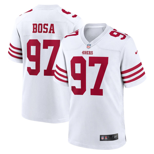 San Francisco 49ers Nick Bosa Nike White Player Game Jersey