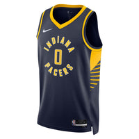 Indiana Pacers Nike Icon Edition Swingman Jersey - Navy - Tyrese Haliburton