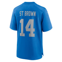 Detroit Lions Amon-Ra St. Brown Nike Blue Alternate Game Jersey