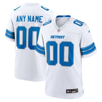 Detroit Lions Nike White Custom Game Jersey