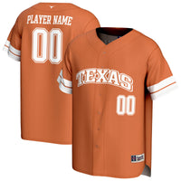 Texas Longhorns GameDay Greats NIL Pick-A-Player Lightweight Collegiate Baseball Fashion Jersey - Texas Orange