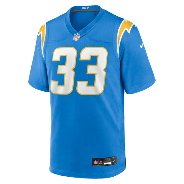 Los Angeles Chargers Deane Leonard Nike Powder Blue Game Player Jersey