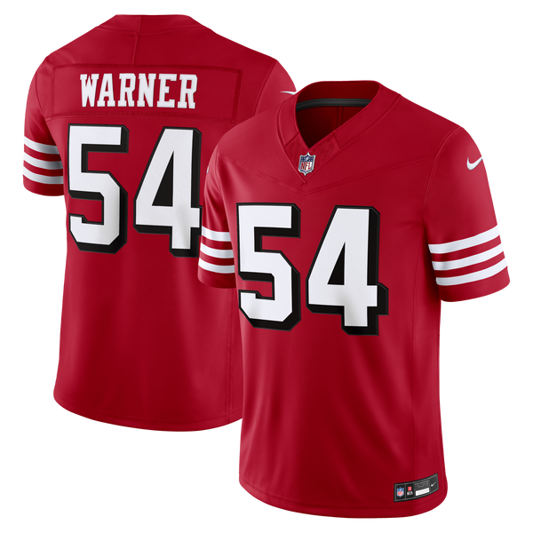 San Francisco 49ers Fred Warner Nike Scarlet Alternate Vapor F.U.S.E. Stitched Limited Jersey