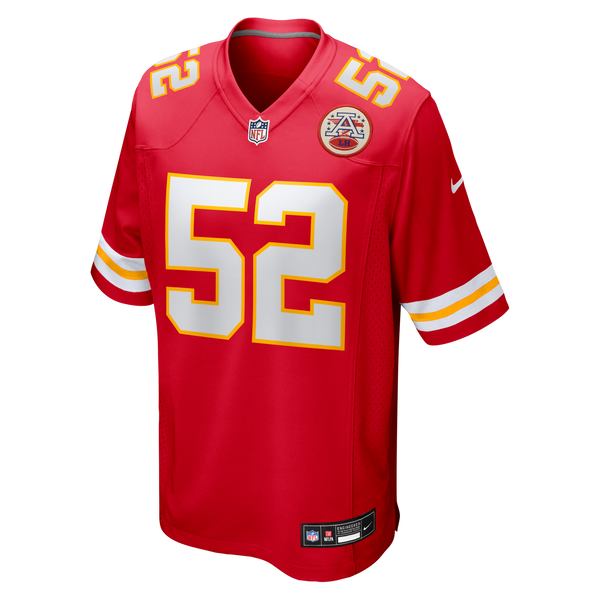 Kansas City Chiefs Creed Humphrey Nike Red Game Jersey