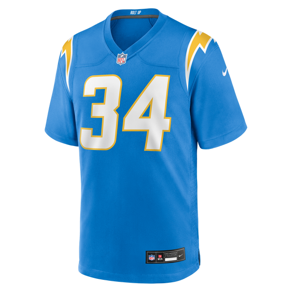 Los Angeles Chargers Keaton Mitchell Nike Powder Blue Team Game Jersey
