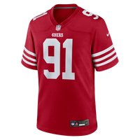 San Francisco 49ers Earnest Brown IV Nike Scarlet Team Game Jersey