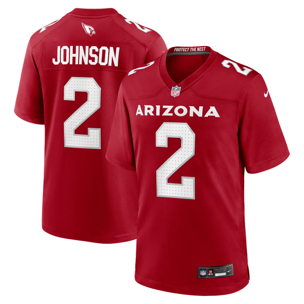 Arizona Cardinals Will Johnson Nike Cardinal Team Game Jersey