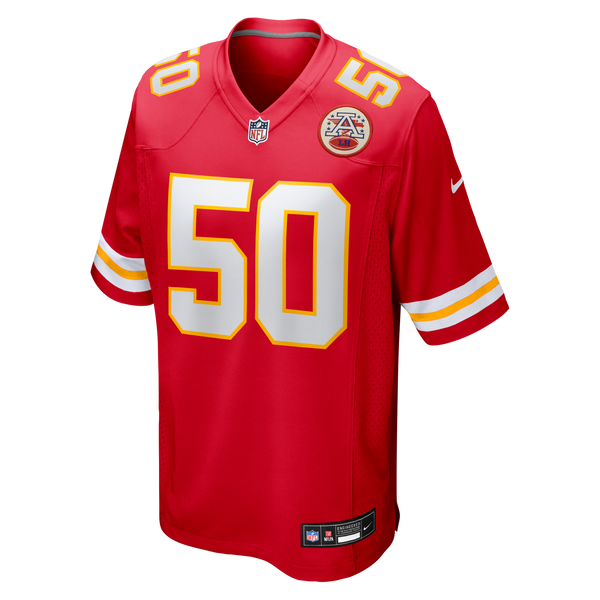 Kansas City Chiefs Brandon George Nike Red Team Game Jersey