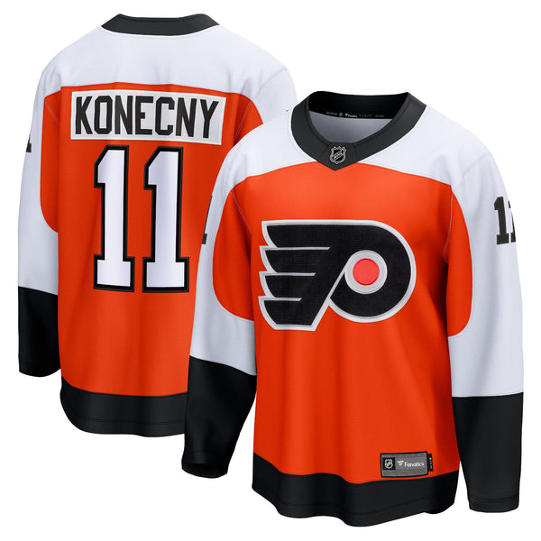 Philadelphia Flyers Travis Konecny Fanatics Orange Home Breakaway Jersey