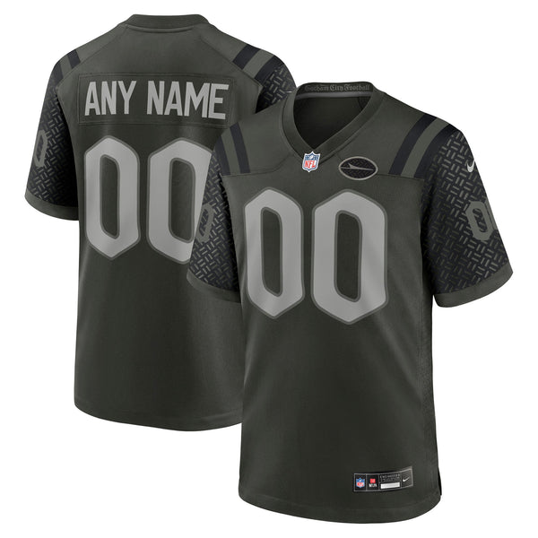 New York Jets Nike Green 2025 Rivalries Collection Custom Game Jersey