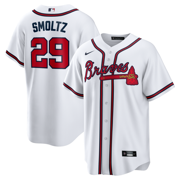Atlanta Braves John Smoltz Nike White Home Retired Player Replica Jersey