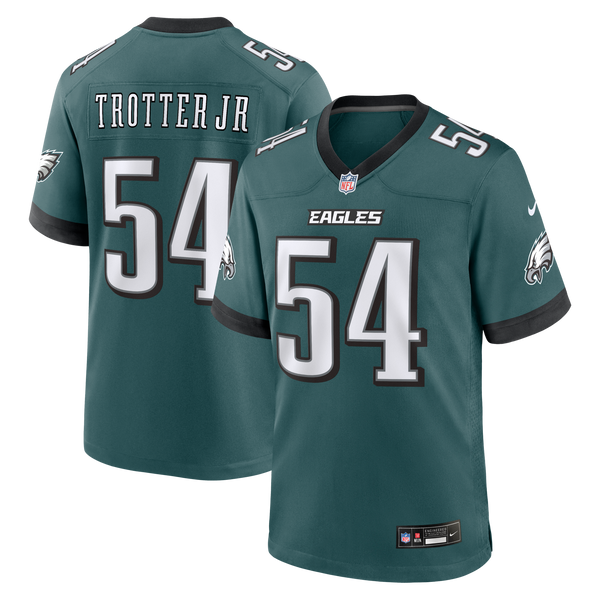 Philadelphia Eagles Jeremiah Trotter Jr. Nike Midnight Green Team Game Jersey