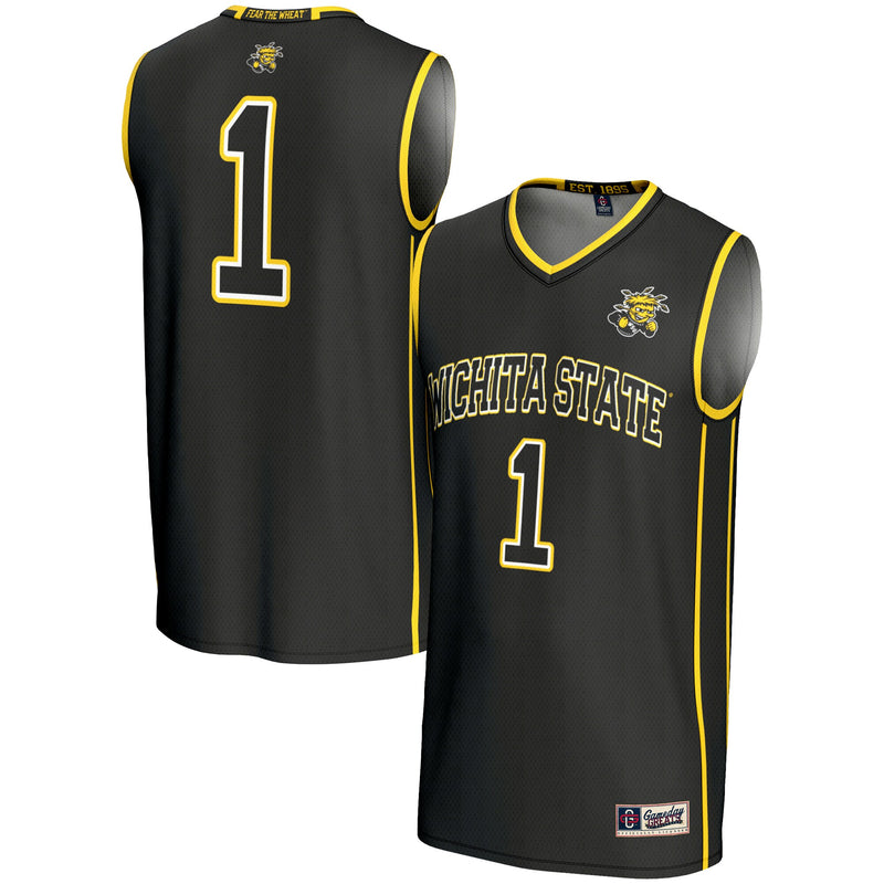 Wichita State Shockers GameDay Greats #1 Basketball Jersey - Black