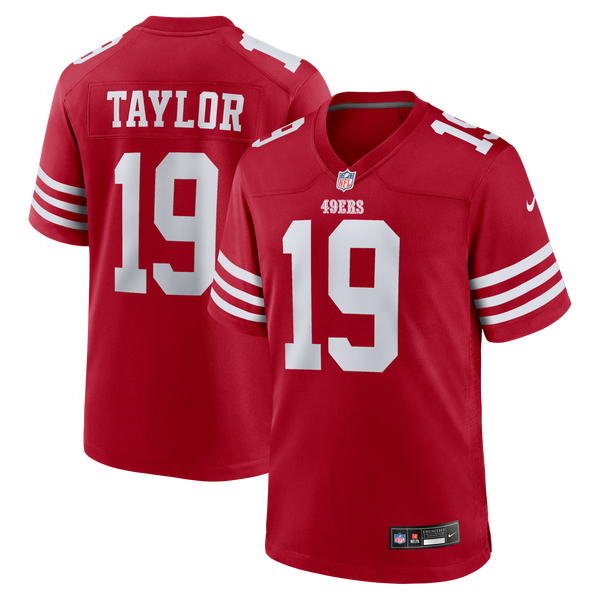 San Francisco 49ers Trent Taylor Nike Scarlet Team Game Jersey