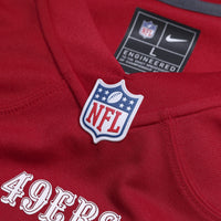 San Francisco 49ers Mac Jones Nike Scarlet Team Game Jersey