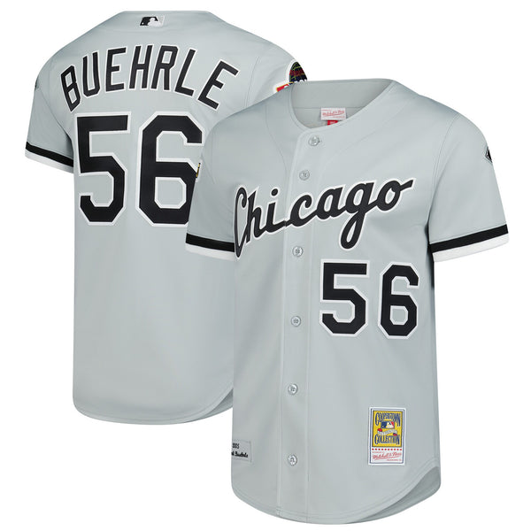 Chicago White Sox Mark Buehrle Mitchell & Ness Gray 2005 Throwback Authentic Jersey