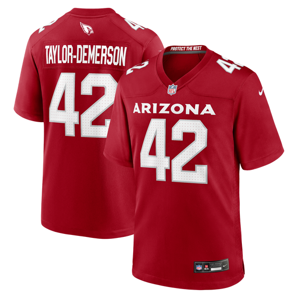 Arizona Cardinals Dadrion Taylor-Demerson Nike Cardinal Team Game Jersey