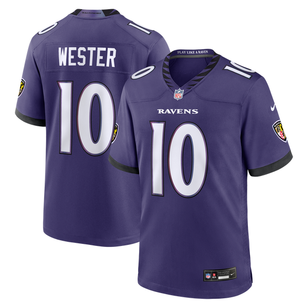 Baltimore Ravens LaJohntay Wester Nike Purple Team Game Jersey