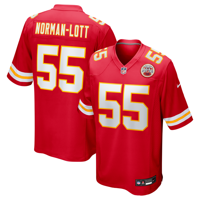 Kansas City Chiefs Omarr Norman-Lott Nike Red Team Game Jersey