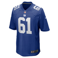 New York Giants John Michael Schmitz Jr. Nike Royal Team Game Jersey
