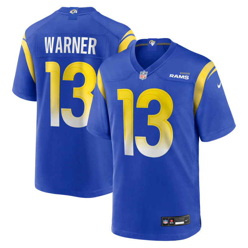 Los Angeles Rams Kurt Warner Nike Royal Game Retired Player Jersey