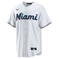 Miami Marlins Kyle Stowers Nike White Home Replica Jersey