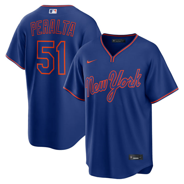 New York Mets Freddy Peralta Nike Royal Alternate Replica Jersey